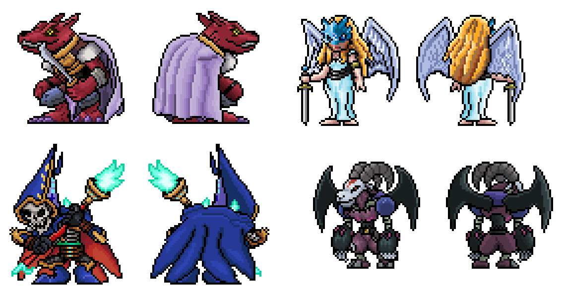 blonde_hair digimon digimon_(creature) digimon_adventure_v-tamer_01 digimon_xros_wars goddess_(digimon_xros_wars) hermmon lykamon mask panimon simple_background sword weapon white_background wings