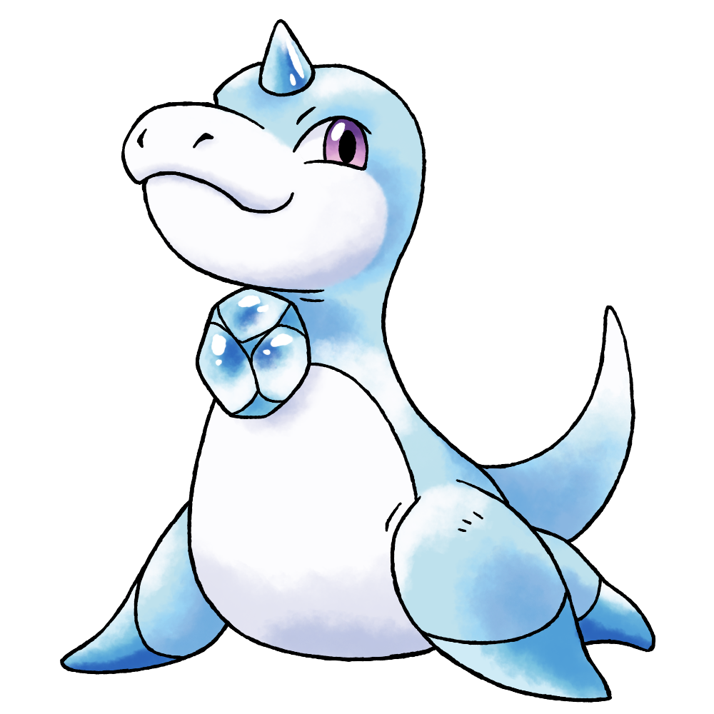 aqua_(pokemon) blue_skin blue_tail closed_mouth colored_skin derivative_work full_body ice light_smile looking_to_the_side nintendo no_humans nostrils official_style pokemon pokemon_(creature) pokemon_focus pokemon_gsc_(prototype) prototype_design purple_eyes raciebeep seal_(animal) sideways_glance simple_background small_horns solo sugimori_ken_(style) tachi-e transparent_background unicorn_horn watercolor_effect white_skin