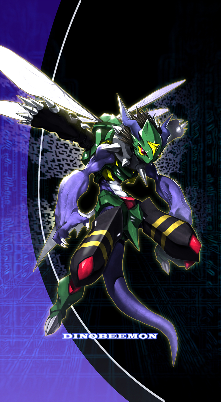 1other absurdres digimon digimon_(creature) dinobeemon fusion highres other_focus solo