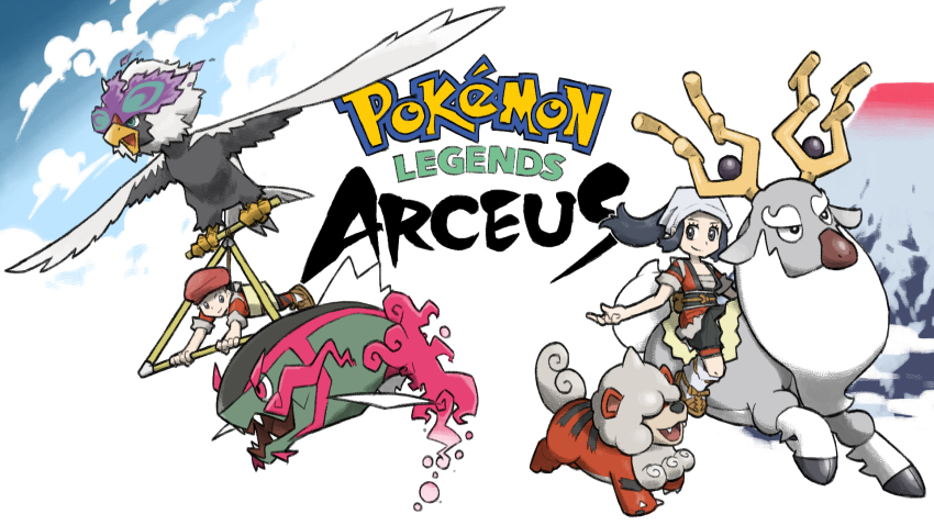 1boy 1girl akari_(pokemon) alternate_costume antlers basculegion basculegion_(male) black_hair blacknirrow blue_sky brown_footwear closed_mouth cloud commentary copyright_name english_commentary eyelashes fangs flying green_eyes grey_eyes hat headscarf highres hisuian_braviary hisuian_growlithe horns japanese_clothes kimono long_hair nintendo obi open_mouth pokemon pokemon_(creature) pokemon_legends:_arceus red_eyes red_hat red_kimono rei_(pokemon) riding riding_pokemon sash short_hair sky smile socks white_background white_headscarf white_socks wyrdeer