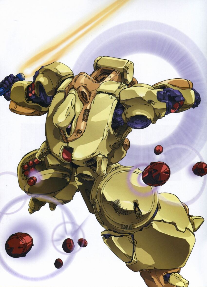 artist_request battle energy_sword firing gundam gundam_zz highres machinery mecha mecha_focus missile mobile_suit neo_zeon no_humans one-eyed robot science_fiction sword thrusters weapon zssa