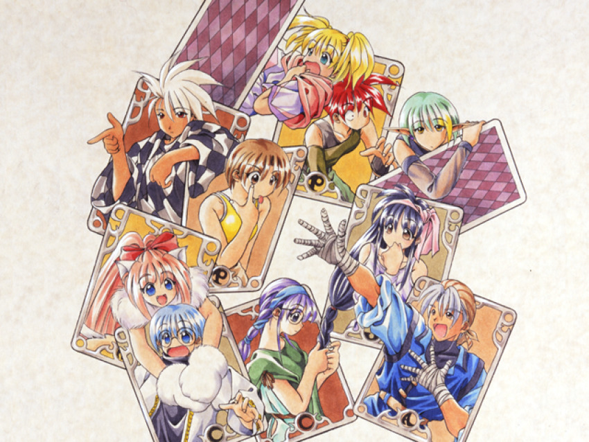 3boys 6+girls aleph_coulson animal_ears animal_hands arm_up atelier-moo bare_shoulders belt black_hair blonde_hair blue_eyes blue_hair bob_cut bow braid brown_eyes brown_hair capelet card cat_ears cat_girl cheryl_christia christpher_cross closed_mouth collarbone elf elle_louise glasses gloves gradient_hair green_eyes green_hair hair_between_eyes hair_ribbon hand_up high_ponytail hug jacket lisa_meccano long_hair long_sleeves looking_at_viewer low-tied_long_hair maria_short medium_hair melody_sinclair multicolored_hair multiple_boys multiple_girls open_mouth patty_sole paw_gloves pete_ross pink_bow pink_hair pointy_ears ponytail purple_eyes purple_hair red_eyes red_hair ribbon sheela_sheffield short_hair short_twintails simple_background smile spiked_hair standing surprised twintails upper_body white_background white_hair wide_ponytail yellow_eyes yuukyuu_gensoukyoku