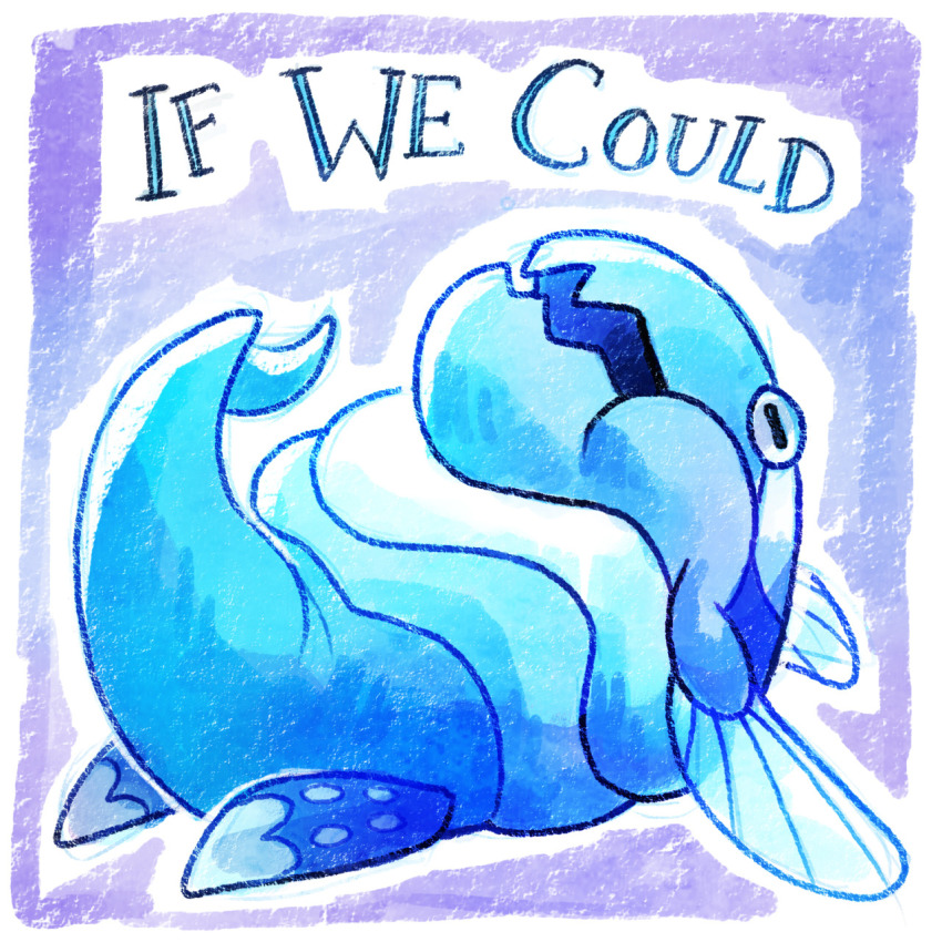 arctovish calonarang commentary creature english_commentary english_text full_body gen_8_pokemon highres nintendo no_humans pokemon pokemon_(creature) purple_background solo