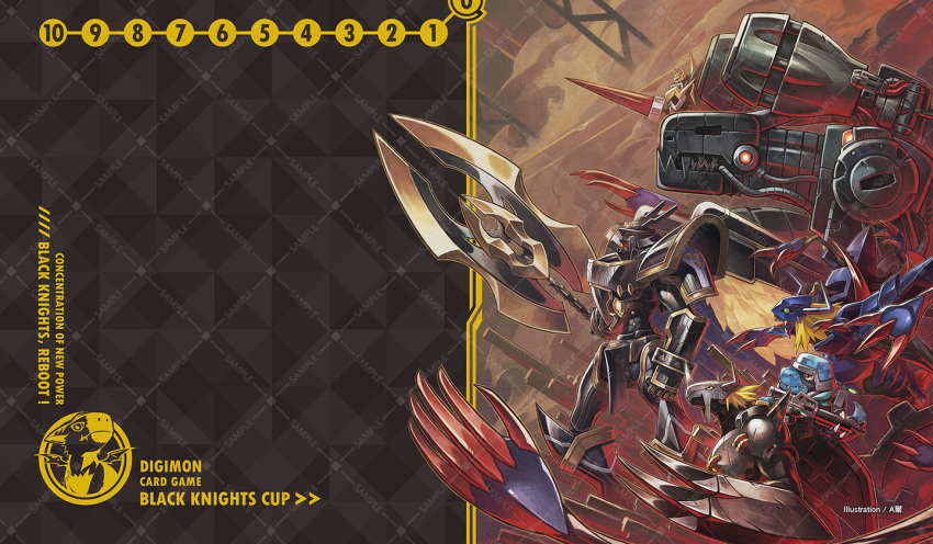 alphamon alphamon_ouryuken armor claws commandramon darkknightmon diablomon digicore_interface digimon digimon_(creature) english_text extra_arms full_armor lance mugendramon polearm wargreymon weapon wings