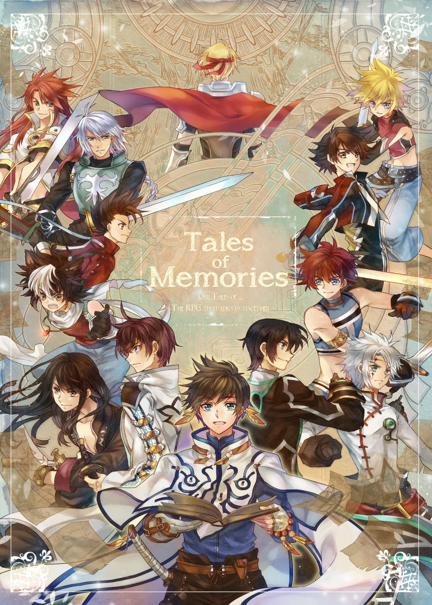 00s 10s asbel_lhant caius_qualls cress_albane everyone highres jude_mathis kor_meteor kyle_dunamis lloyd_irving long_hair luke_fon_fabre male_focus multicolored_hair multiple_boys nadir_(nadirnek) open_mouth orange_eyes pants red_eyes red_hair reid_hershel senel_coolidge sorey_(tales) tales_of_(series) tales_of_destiny tales_of_destiny_2 tales_of_eternia tales_of_graces tales_of_hearts tales_of_legendia tales_of_phantasia tales_of_rebirth tales_of_symphonia tales_of_the_abyss tales_of_the_tempest tales_of_vesperia tales_of_xillia tales_of_zestiria veigue_lungberg weapon yuri_lowell