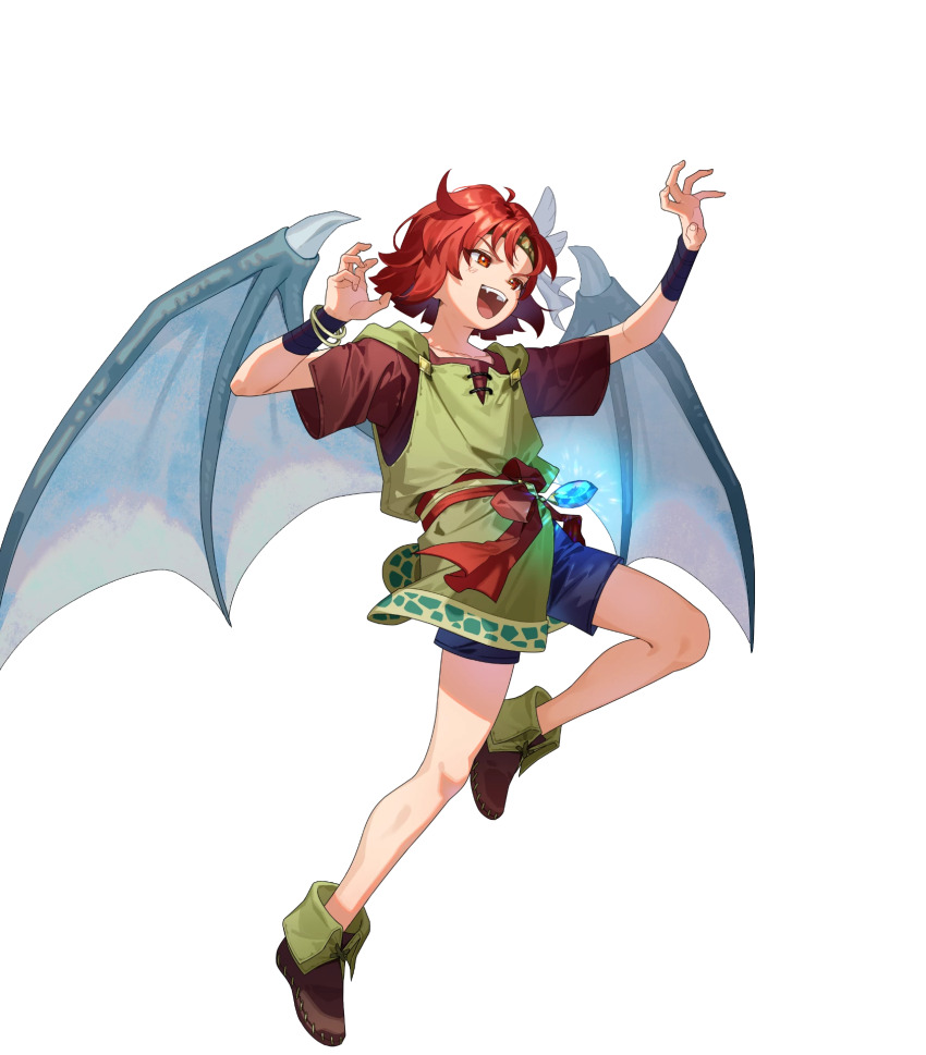 1boy dragon_boy dragon_wings fire_emblem fire_emblem:_mystery_of_the_emblem fire_emblem:_shadow_dragon_and_the_blade_of_light fire_emblem_heroes highres male_focus nintendo non-web_source official_art red_eyes red_hair short_hair solo wings xane_(fickle_dragon)_(fire_emblem) xane_(fire_emblem)