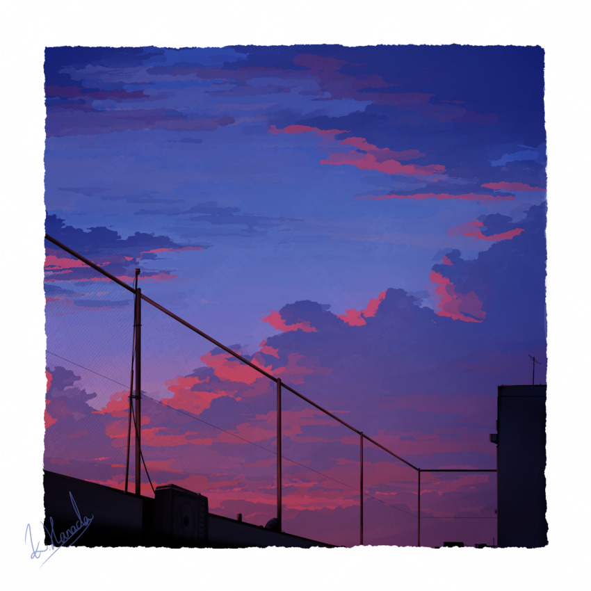 alu.m_(alpcmas) cloud cloudy_sky commentary_request dusk highres no_humans original outdoors radio_antenna sky sky_focus