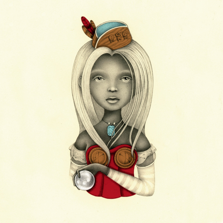 1girl creatures_(company) dark-skinned_female dark_skin female_focus game_freak gen_1_pokemon highres jaime_zollars jewelry jynx lips long_hair necklace nintendo personification pokemon simple_background solo upper_body