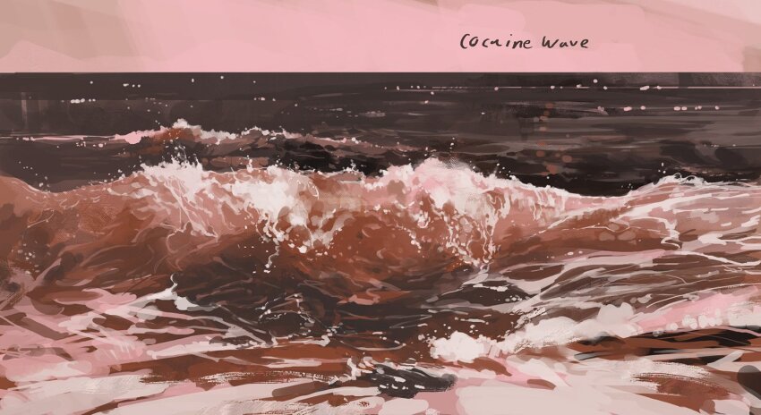day english_text no_humans ocean original outdoors purple_theme scenery shallow_water slow_d water waves