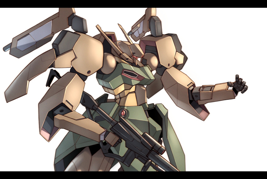 beam_cannon beam_rifle commentary_request derivative_work energy_gun gabthley gundam highres machinery mecha mecha_focus mobile_suit no_humans one-eyed original redesign robot science_fiction takahashi_masaki titans_(gundam) weapon zeta_gundam zeta_gundam_define