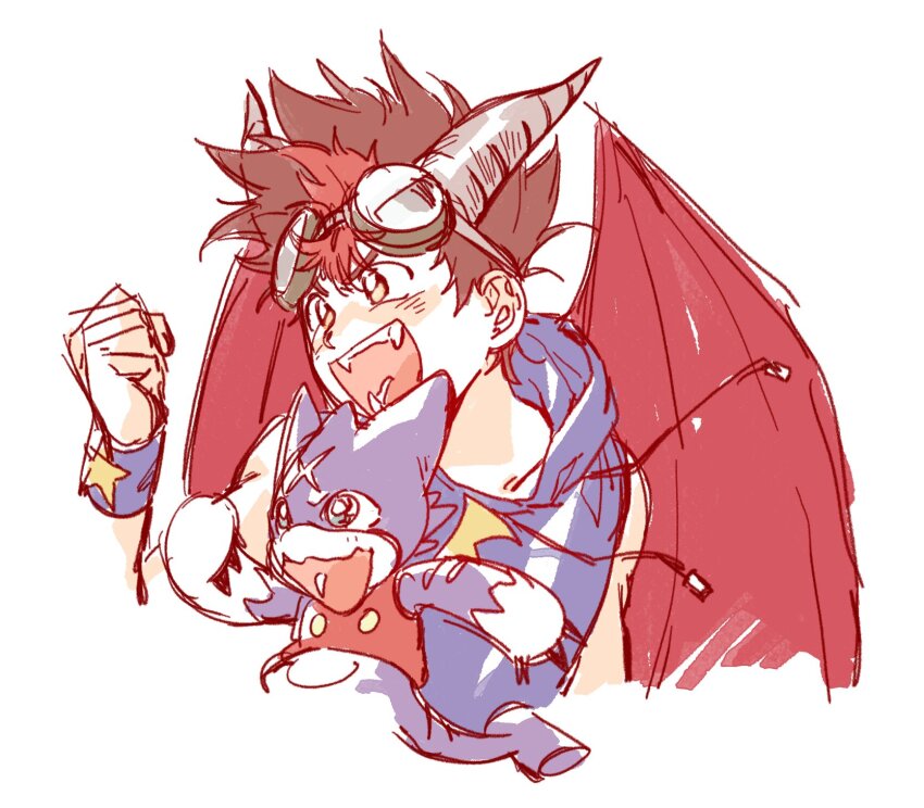 akashi_tagiru digimon digimon_xros_wars digimon_xros_wars:_toki_wo_kakeru_shounen_hunter-tachi gumdramon highres tagme