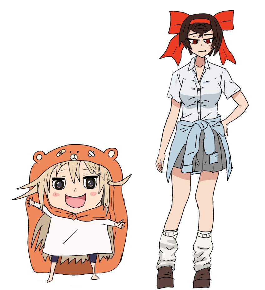 alternate_costume character_request doma_umaru girls_und_panzer girls_und_panzer_ribbon_no_musha highres jacket matsukaze_rin tanaka_aimi tokyo_revengers tsuruki_shizuka uchiyama_yumi user_zdmu8758 voice_actor_connection