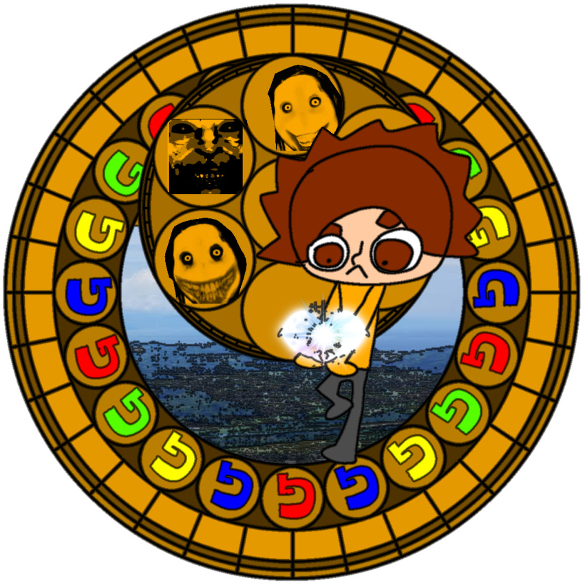 4boys aanosuke brown_hair creepypasta dive_to_the_heart google highres jeff_the_killer kingdom_hearts mr.akanosuke mr.akanosuke_(character) multiple_boys original transparent_background