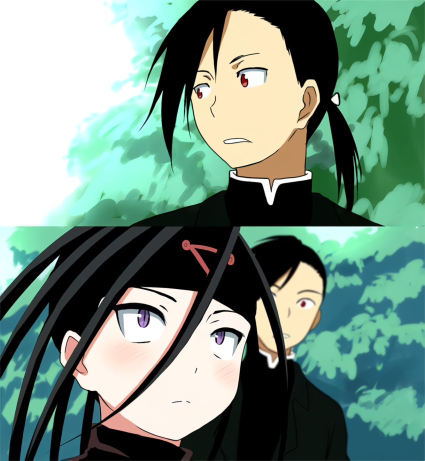 2boys androgynous envy_(fma) fullmetal_alchemist highres hiroshi_(kitaro) ling_yao male_focus multiple_boys trap