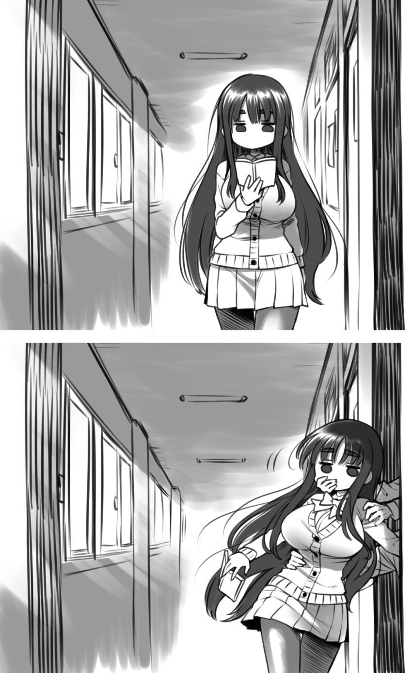 Kuroe Inuyama playfully covering her mouth eyes wide with mischief as she shares a secret.