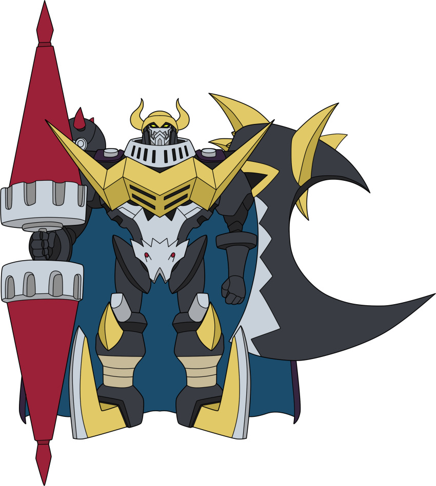 absurdres dark_knight darkknightmon digimon digimon_(creature) highres looking_at_viewer solo transparent_background