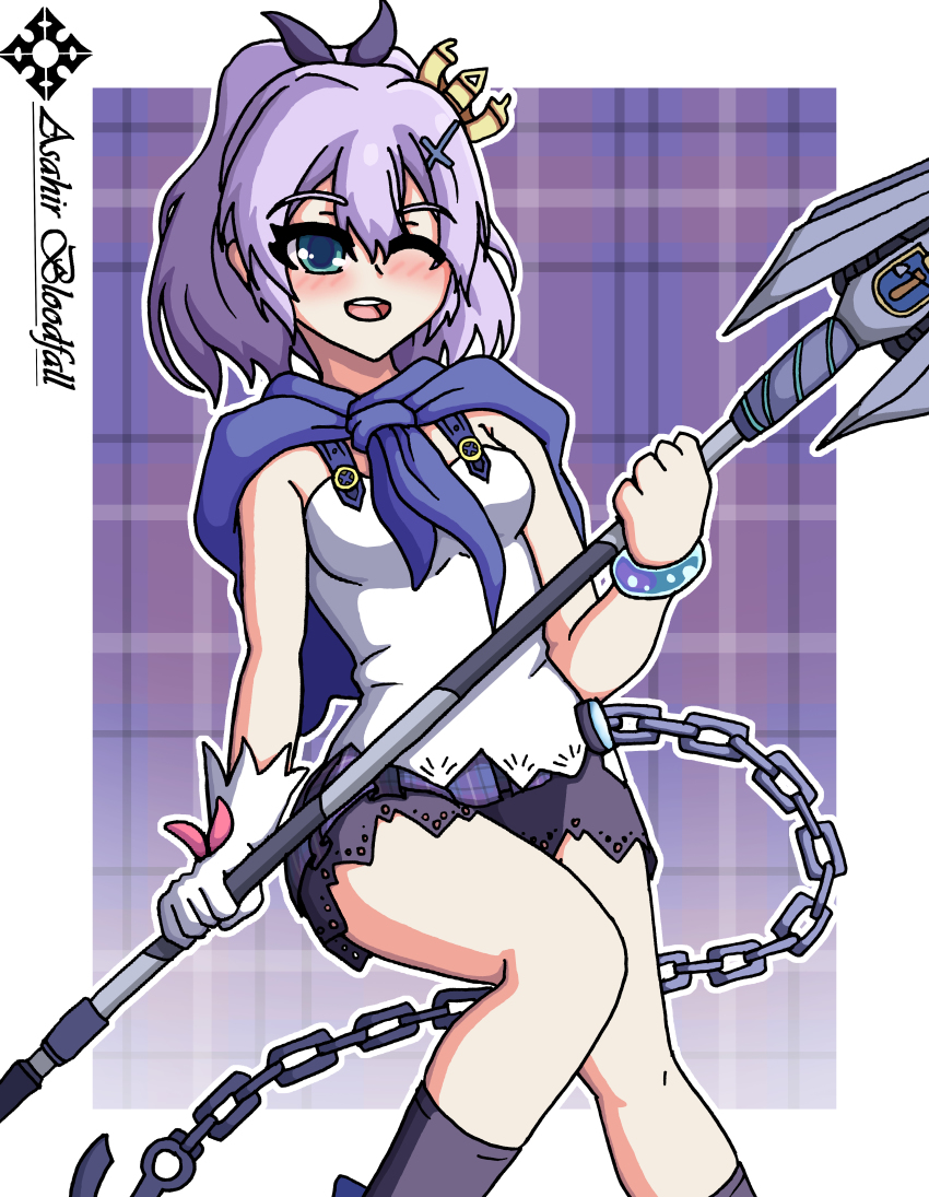 1girl absurdres asahir azur_lane highres javelin_(azur_lane) purple_hair tagme