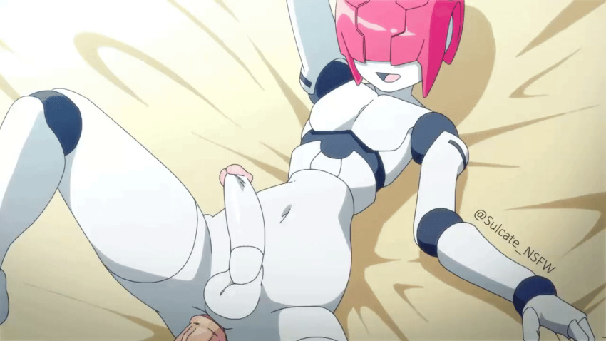 2boys anal android animated animated_gif multiple_boys penis robot robot_neoanthropinae_polynian sex shamrock_(polynian) sulcate testicles trap yaoi
