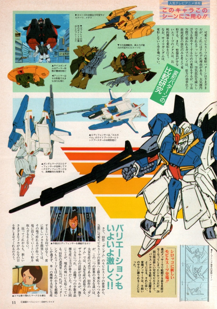 1980s_(style) 1boy 1girl aeug aircraft anime_screenshot animedia asshimar beam_rifle black_hair brown_hair cityscape cockpit commentary emma_sheen energy_gun english_commentary fujita_kazumi gabthley gundam gundam_mk_ii highres hong_kong katz_kobayashi magazine_scan mecha methuss military_uniform mobile_suit motion_lines official_art oldschool psyco_gundam retro_artstyle robot scan science_fiction shouting spacecraft_interior super_gundam titans_(gundam) translation_request v-fin weapon zeta_gundam zeta_gundam_(mobile_suit)