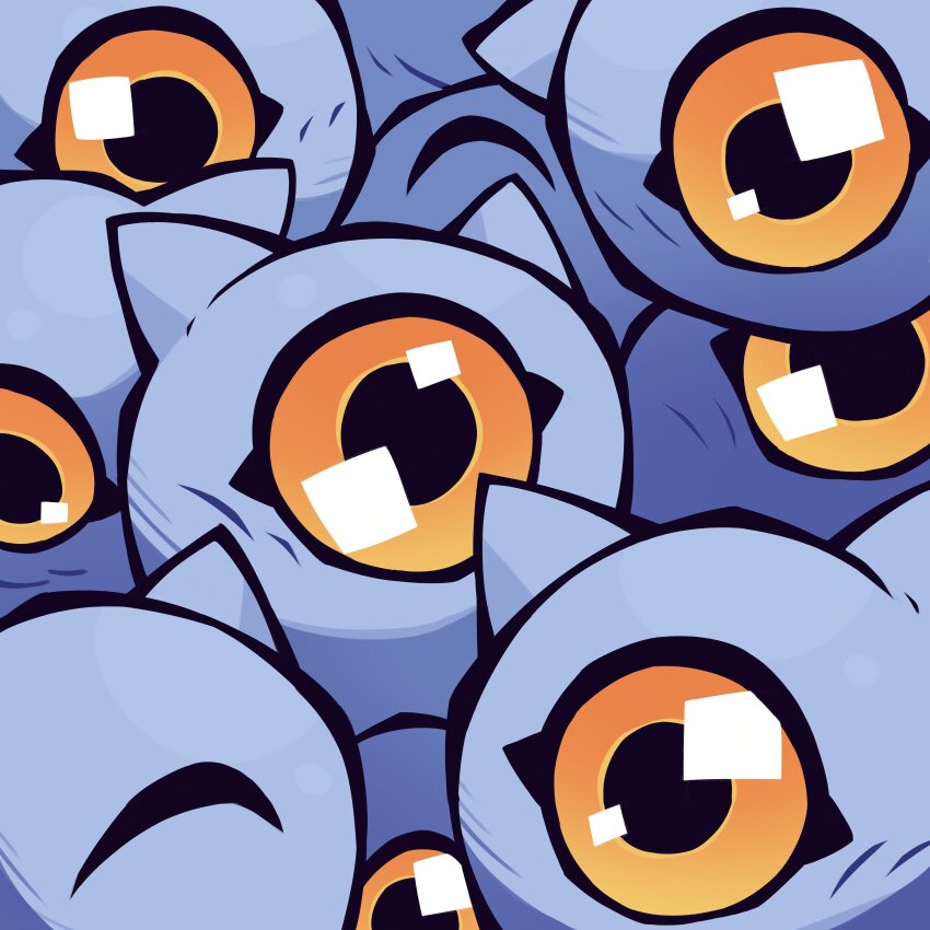 absurdres digimon digimon_(creature) digimon_adventure_02 digimon_adventure_02:_diablomon_no_gyakushu floating happy highres kuramon looking_at_viewer one-eyed