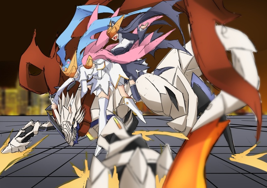 akira_(manga) animal_mask baohackmon cat_mask digimon digimon_(creature) mask mouse_mask nun parody rabbit_mask sistermon_blanc sistermon_blanc_(awaken) sistermon_ciel sistermon_ciel_(awaken) sistermon_noir sistermon_noir_(awaken)