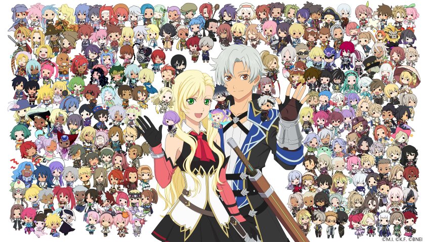 6+boys 6+girls absolutely_everyone absurdres agarte_lindblum agria_(tales) alexei_dinoia alice_(tales) alisha_diphda alphen_(tales) alvin_(tales) ange_serena anise_tatlin annie_barrs arche_klein arietta_(tales) arria_ekberg artorius_collbrande asbel_lhant asch_(tales) atwight_eks bandai_namco barbatos_goetia beryl_benito bisley_karcsi_bakur bruiser_khang caius_qualls celsius_(tales) chalcedony_akerman character_request chat_(tales) chelsea_torn cheria_barnes chester_burklight chibi chloe_valens claus_f._lester colette_brunel creed_graphite cress_albane decus_(tales) dezel_(tales) dhaos_(tales) dio_(tales) dist_(tales) dohalim_(tales) droite_(tales) duke_pantarei dymlos_timber edna_(tales) eizen_(tales) eleanor_hume elize_lutus elraine emil_castagnier estellise_sidos_heurassein eugene_gallardo everyone farah_oersted flynn_scifo fog_(tales) forest_ledoyen fujibayashi_sheena fujibayashi_suzu gaius_(tales) gall_gruner gauche_(tales) genius_sage grune_(tales) guy_cecil harold_berselius heldalf hermana_larmo highres hilda_rhambling hisui_hearts hubert_ozwell incarose ines_lorenzen ion_(tales) iria_animi ivar_(tales) ix_nieves jade_curtiss jay_(tales) johnny_shiden judas_(tales) jude_mathis judith_(tales) julius_will_kresnik kanonno_earhart kanonno_grassvalley karol_capel keele_zeibel kisara_(tales) kohaku_hearts kongwai_tao kor_meteor kratos_aurion kunzite_(tales) kyle_dunamis lailah_(tales) laphicet_(tales) law_(tales) legretta leia_rolando leon_magnus lilith_aileron lithia_spodumene little_queen lloyd_irving loni_dunamis ludger_will_kresnik luke_fon_fabre lukius_bridges magilou_(tales) malik_caesars mao_(tales) marta_lualdi martel_yggdrasill mary_argent mathias_(tales_of_innocence) mel_(tales) meredy_(tales) mikleo_(tales) mileena_weiss milla_(fractured) milla_maxwell mint_adenade mithos_yggdrasill moses_sandor multiple_boys multiple_girls muzet_(tales) nanaly_fletch natalia_luzu_kimlasca_lanvaldear nazamil_(tales) norma_beatty normin_(tales) official_art oscar_dragonia pasca_kanonno pascal_(tales) peony_ix philia_felice pierre_de_chaltier presea_combatir qq_selesneva quickie_(tales) raine_sage rassius_luine raven_(tales) razalis reala_(tales) regal_bryan reid_hershel repede_(tales) ricardo_soldato richard_(tales) richter_abend rimuru_aileron rinwell_(tales) rita_mordio rokurou_rangetsu rondorine_e._effenberg rose_(tales) rowen_j._ilbert rubia_natwick ruca_milda rutee_katrea saleh seles_wilder senel_coolidge shigure_rangetsu shionne_(tales) shirley_fennes shizel sophie_(tales) sorey_(tales) spada_belforma stahn_aileron symonne_(tales) sync_(tales) tagme tales_of_(series) tales_of_arise tales_of_berseria tales_of_destiny tales_of_destiny_2 tales_of_eternia tales_of_graces tales_of_hearts tales_of_innocence tales_of_legendia tales_of_phantasia tales_of_phantasia:_narikiri_dungeon tales_of_phantasia:_narikiri_dungeon_x tales_of_rebirth tales_of_symphonia tales_of_symphonia:_dawn_of_the_new_world tales_of_the_abyss tales_of_the_rays tales_of_the_tempest tales_of_the_world tales_of_the_world_radiant_mythology tales_of_the_world_radiant_mythology_2 tales_of_the_world_radiant_mythology_3 tales_of_vesperia tales_of_xillia tales_of_xillia_2 tales_of_zestiria tear_grants teepo_(tales) tenebrae_(tales) teresa_linares tilkis_barone tytree_crowe van_grants veigue_lungberg velvet_crowe victor_(tales) walter_delques white_background will_raynard woodrow_kelvin yuan_ka-fai yuri_lowell zaveid_(tales) zelos_wilder