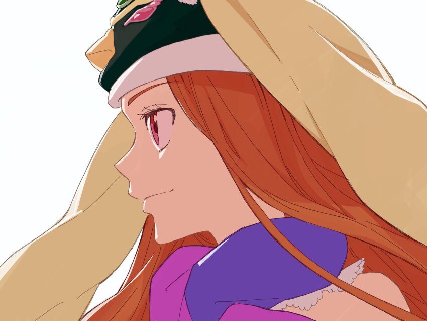 1girl head_only highres long_hair looking_to_the_side mawaru_penguindrum na1gahama portrait princess_of_the_crystal solo takakura_himari
