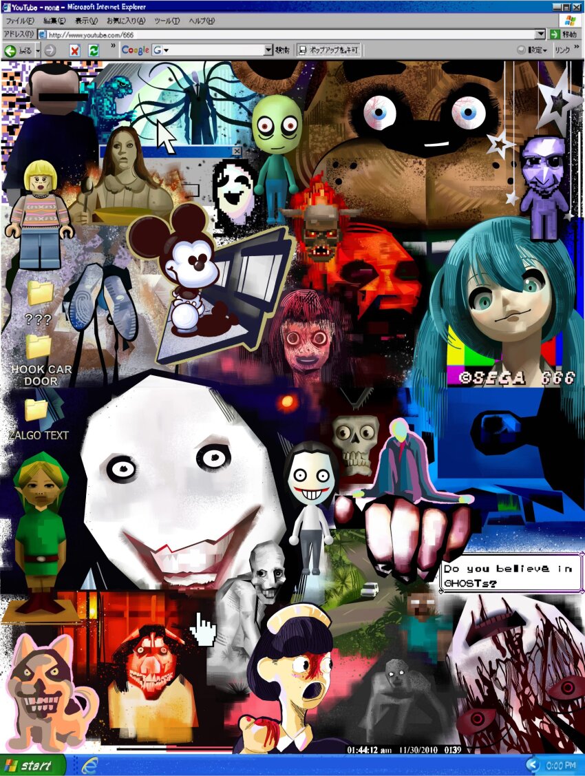 absolutely_everyone animal_ears annotation_request ao_oni aqua_eyes aqua_hair ben_drowned blank_room_soup blood body_horror bongcheon-dong_ghost car chainsaw_maid character_counter_request character_request commentary copyright_notice copyright_request creepypasta crossover cursor derivative_work disney dog dollfie doom_(series) english_commentary english_text error_message everyone five_nights_at_freddy&#039;s folder freddy_fazbear furry furry_male genre_connection ghost_car_(meme) godzilla godzilla:_monster_of_monsters! godzilla_(series) hatsune_miku herobrine highres horror_(theme) i_feel_fantastic internet_explorer jeff_the_killer lego_minifig link looking_at_viewer lost_soul_(doom) mario_(creepypasta) mario_(series) meme mickey_mouse mickey_mouse_&amp;_friends microsoft_windows mii_(nintendo) minecraft minecraft_(style) missingno. motor_vehicle mouse_boy mouse_ears nate_d_hernandez nintendo painterly partially_annotated photo-referenced pokemon pokemon_rgby russian_sleep_experiment_(creepypasta) salad_fingers salad_fingers_(series) sega skull slender_man smile_dog suicide_mouse_(creepypasta) tara_the_android taskbar the_legend_of_zelda the_legend_of_zelda:_majora&#039;s_mask the_lego_group the_oni_(ao_oni) the_rake tomino&#039;s_hell toon_(style) twintails uboa username:_666 victim_1_(mario_creepypasta) vocaloid walking window_(computing) windows_xp yume_nikki