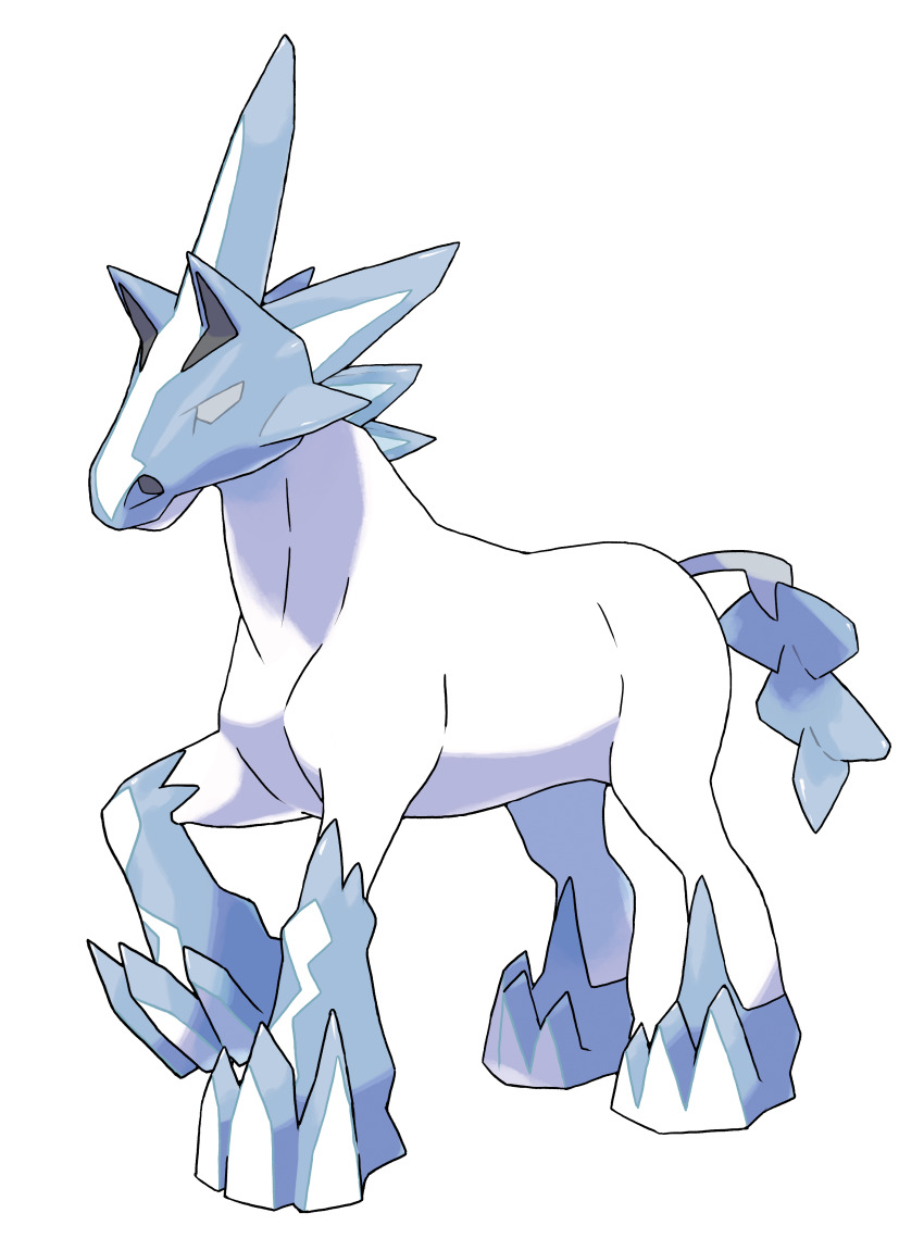 absurdres animal_focus artist_request closed_mouth full_body glastrier highres horse ice nintendo no_humans official_art pokemon pokemon_(creature) pokemon_focus pokemon_swsh solo third-party_source transparent_background