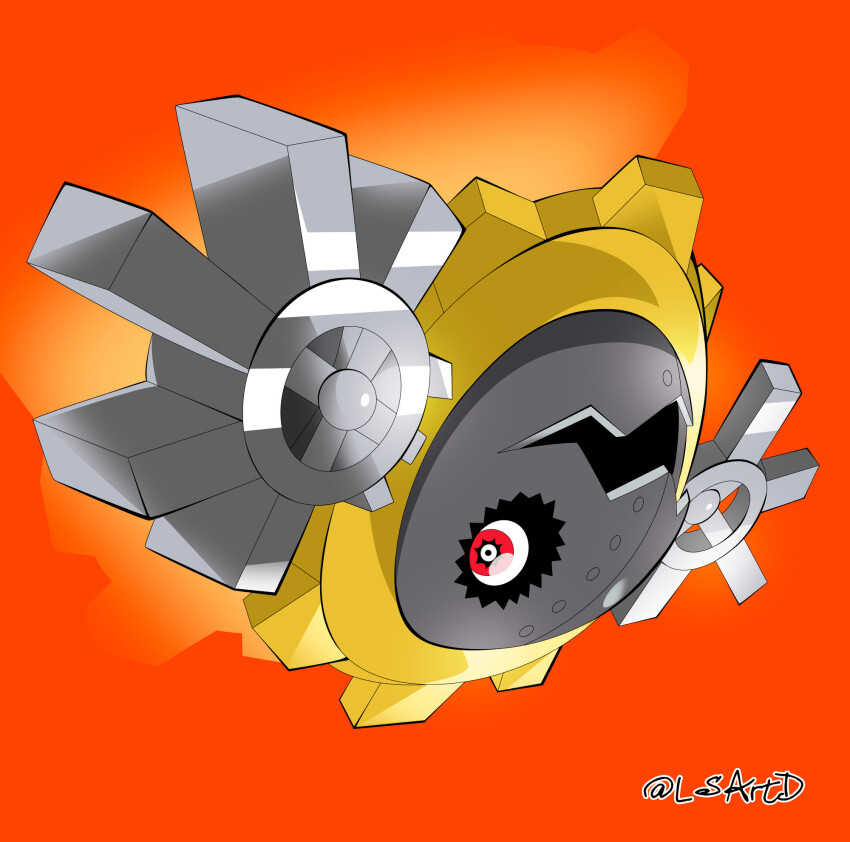 digimon digimon_(creature) gears hagurumon highres open_mouth red_eyes robot smile