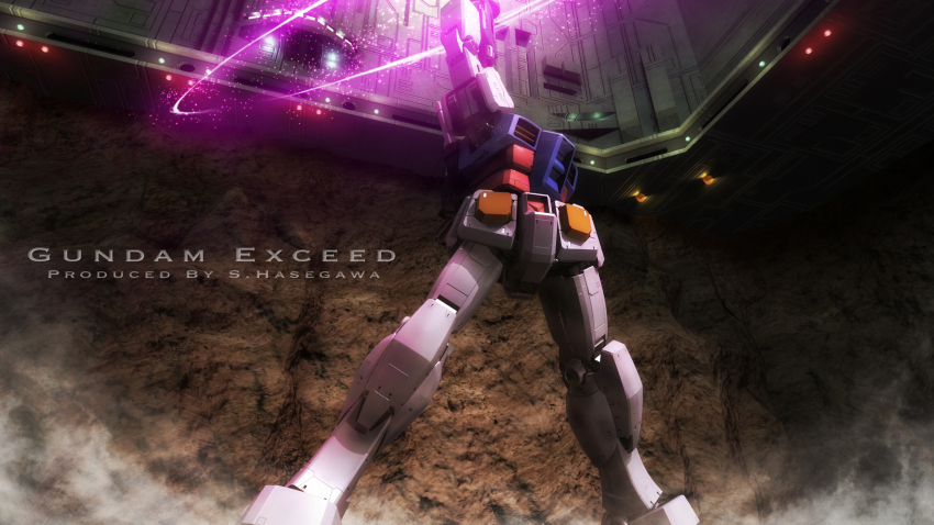 3d a_baoa_qu amputee armless_amputee asteroid battle beam_rifle commentary damaged duel dust_cloud energy energy_beam energy_gun english_commentary english_text firing glowing gundam headless highres last_shooting machinery mecha mecha_focus mobile_suit mobile_suit_gundam no_humans realistic robot rock rx-78-2_gundam s.hasegawa science_fiction severed_head signature space_habitat spacecraft_interior spoilers weapon window
