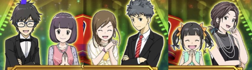 2boys 4girls closed_eyes digimon hiiragi_takumi kohinata_mayu looking_at_viewer multiple_boys multiple_girls shinjo_michi smile tamada_keito tamada_nozomi tsukimori_chihiro