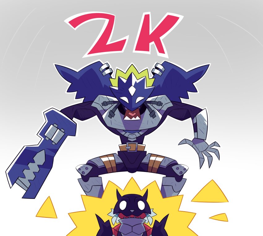 absurdres beelzebumon_(digimon_xros_wars) belt cerberumon cerberumon_werewolf_mode digimon digimon_(creature) evolution highres mask sharp_teeth teeth white_background wings
