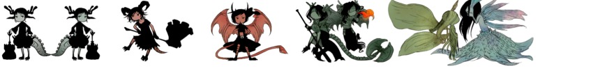 6+girls asylum_demon axe belfry_gargoyle bug butterfly dark_souls_(series) dark_souls_i demon_firesage fromsoftware hammer hellkite_dragon highres horns insect long_image monster_girl moonlight_butterfly_(dark_souls) moonlight_butterfly_(gundam) multiple_girls personification seath_the_scaleless tail taurus_demon weapon wide_image wings