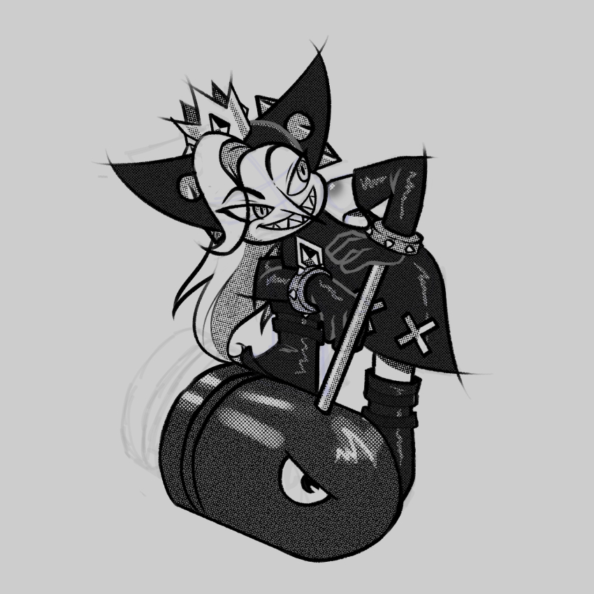 bullet_bill evil_smile fang halftone highres mario_(series) mario_power_tennis mario_tennis nintendo self-upload smile warupeach