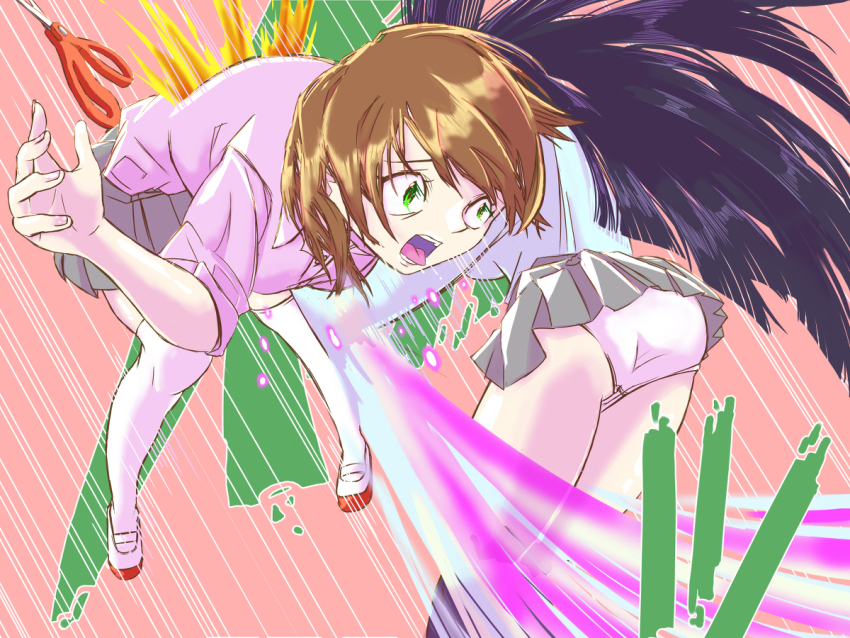 2girls artist_request catfight multiple_girls original ryona tagme wrestling yuri