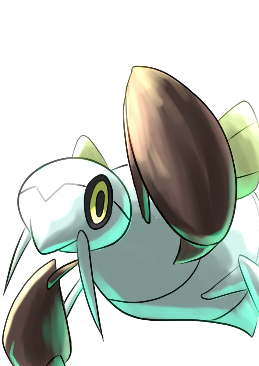 absurdres animal_focus bug gen_3_pokemon highres ki_no_maru looking_at_viewer nincada nintendo no_humans pokemon pokemon_(creature) simple_background solid_oval_eyes solo white_background yellow_eyes