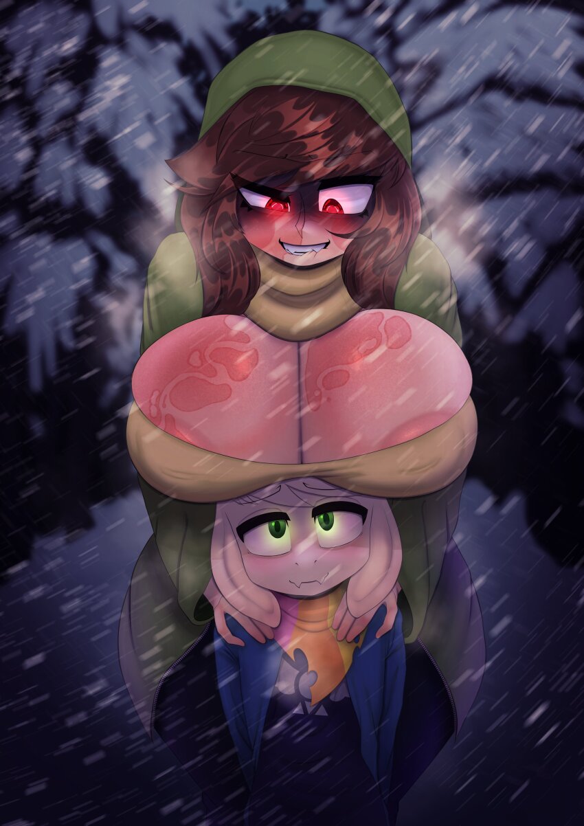 absurdres brown_hair chara_(undertale) darky highres red_eyes tagme