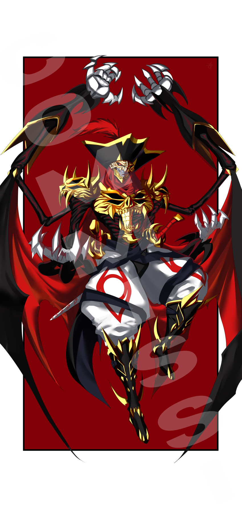 absurdres armor digimon digimon_(creature) highres looking_at_viewer mask oridigi original solo voltobautamon