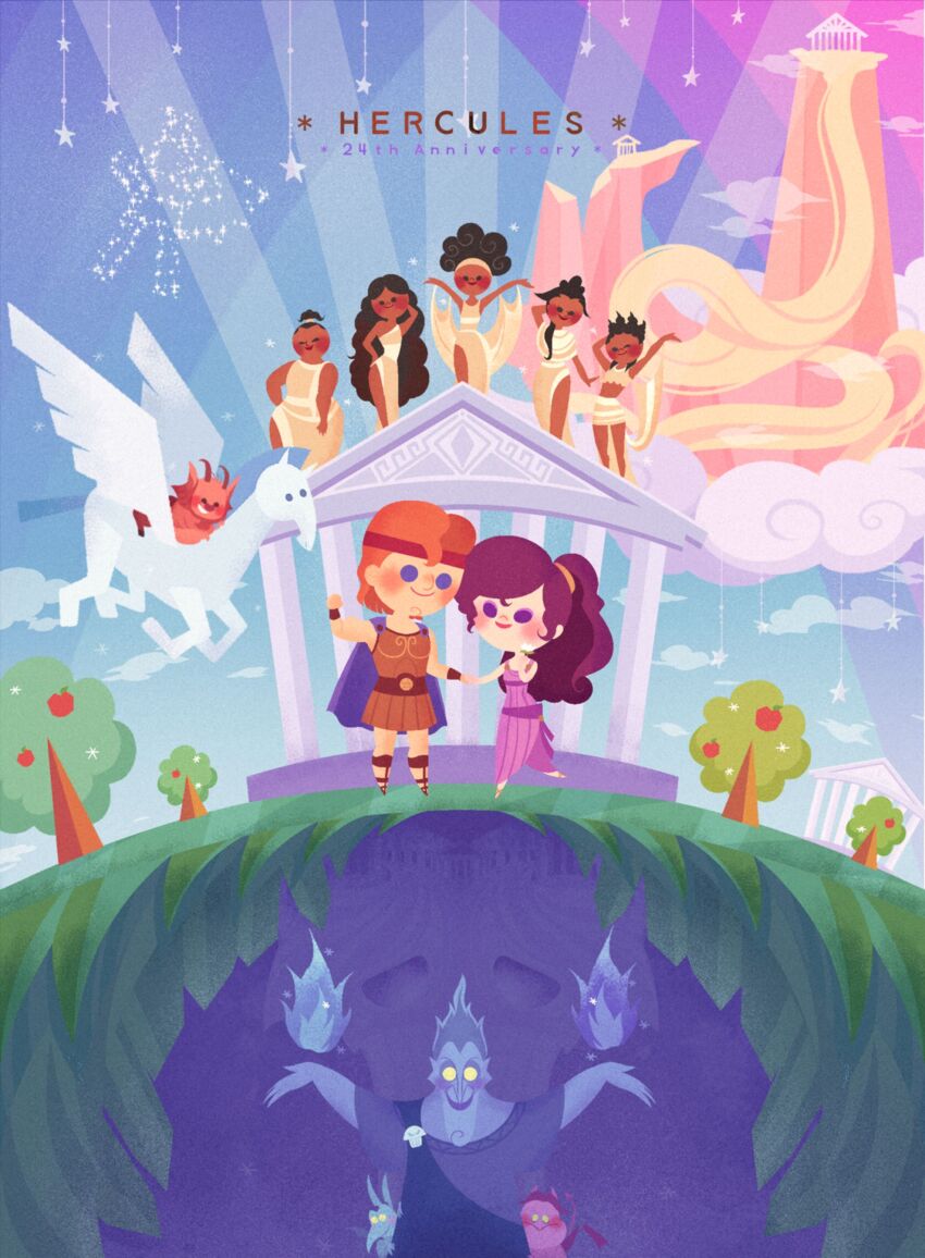 6+boys 6+girls :d absurdres ancient_greek_clothes bangle blue_cape blue_eyes bracelet brown_hair calliope_(disney) cape character_name chibi clio_(disney) cosplay couple dress earrings greco-roman_clothes hades_(disney) hair_ornament hercules_(1997_film) hercules_(disney) hetero highres holding_hands hug hug_from_behind jewelry long_hair makeup megara_(disney) melponene_(disney) mizala multiple_boys multiple_girls one_eye_closed open_mouth orange_hair pain_(disney) panic_(disney) purple_dress simple_background smile terpsichore_(disney) thalia_(disney) thalia_(disney)_(cosplay)