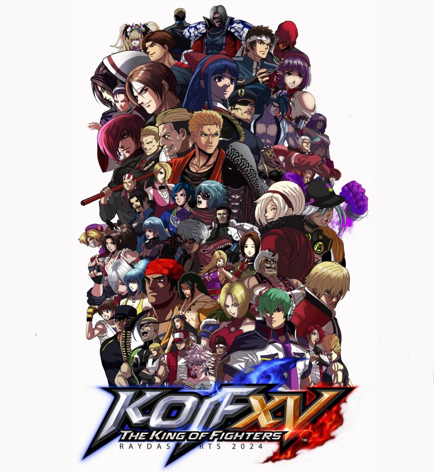 6+boys 6+girls adelheid_bernstein ainu_clothes andy_bogard angel_(kof) antonov_(kof) arm_behind_head artist_name asamiya_athena ash_crimson bike_shorts billy_kane blue_eyes blue_hair blue_mary bodysuit braid breasts brown_eyes brown_hair chinese_clothes chris_(kof) clark_still cleavage clenched_hands closed_eyes dark-skinned_female dark-skinned_male dark_skin darli_dagger dolores_(kof) dress duo_lon elisabeth_blanctorche eyepatch fatal_fury fingerless_gloves fire gato_(snk) geese_howard gloves goenitz green_hair grey_hair hachimaki hair_over_one_eye hair_ribbon haoumaru headband heidern highres isla_(kof) jacket japanese_clothes b._jenet joe_higashi k&#039;_(kof) k9999 kagura_chizuru kicking kim_kaphwan king_(snk) king_of_dinosaurs krohnen kukri_(kof) kula_diamond kusanagi_kyou large_breasts legs long_hair luong mature_(kof) maxima medium_breasts meitenkun midriff military military_uniform multiple_boys multiple_girls muscular muscular_male nakoruru nanakase_yashiro navel nikaidou_benimaru one_eye_closed open_clothes open_jacket open_mouth orochi_(kof) pants ponytail purple_hair ralf_jones ramon_(kof) red_hair ribbon robert_garcia rock_howard rugal_bernstein ryou_sakazaki ryuuko_no_ken samurai_spirits serious shermie_(kof) shijou_hinako shiranui_mai shirt shun&#039;ei snk sylvie_paula_paula tattoo terry_bogard the_king_of_fighters thighs twintails vanessa_(kof) whip white_hair wink wrestling_outfit yabuki_shingo yagami_iori yamazaki_ryuuji