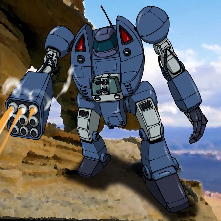 absurdres firing government_(mecha) highres hirodango mecha robot sentou_mecha_xabungle tagme