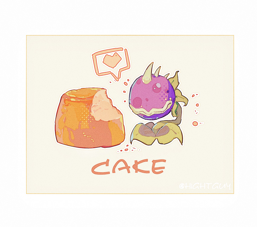 cake chomper_(plants_vs_zombies) food highres hightguy no_humans plant plants_vs_zombies