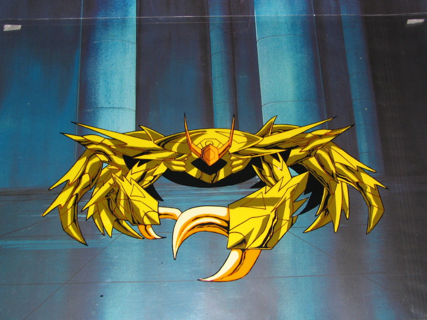 araki_shingo armor cancer_deathmask cel crab highres himeno_michi production saint_seiya
