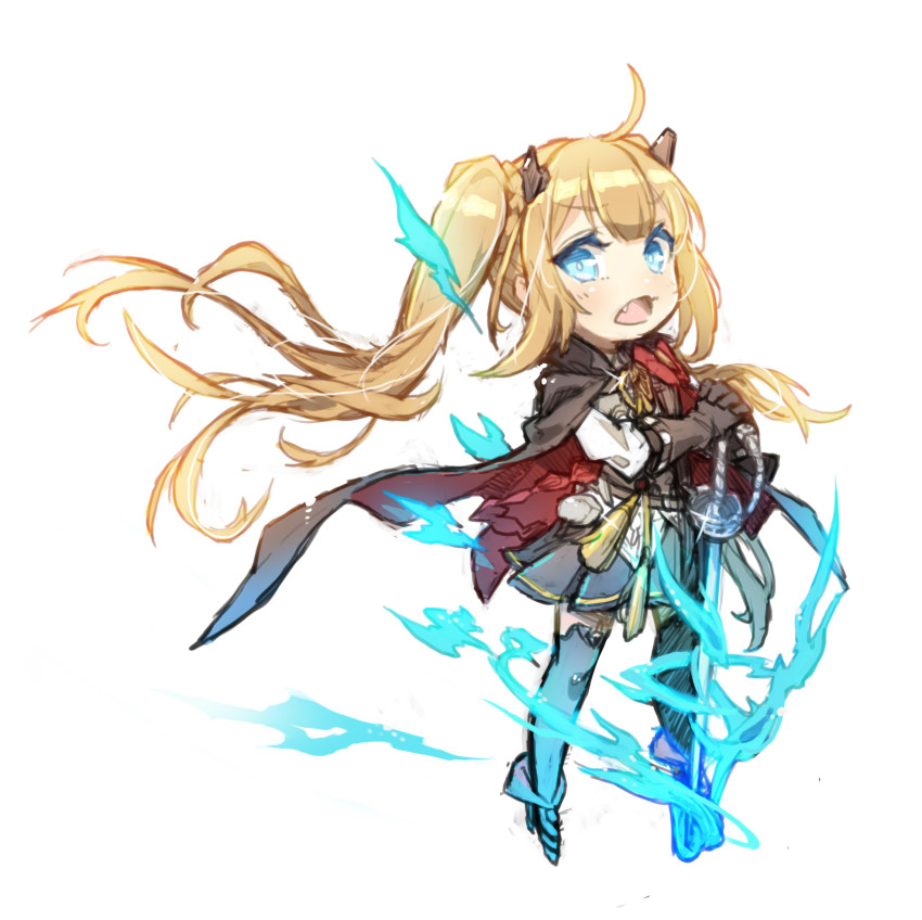 1girl amazon_(azur_lane) azur_lane chibi highres nekomanma-sensei solo white_background