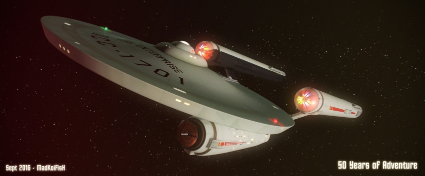 artist_name dated highres madkoifish no_humans science_fiction space spacecraft star_(sky) star_trek star_trek:_the_original_series text_focus uss_enterprise_(star_trek) uss_enterprise_ncc-1701