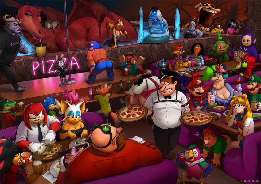 6+boys 6+girls alcohol amy_rose annoyed antonblast ass_shake bald baseball_cap beer beer_bottle beer_mug belly bird bishoujo_senshi_sailor_moon black_hair black_necktie blonde_hair blush boniface&#039;s_vacation boniface_the_lion brawl_stars breasts buffalo cat chief_bogo cigarette cleavage closed_mouth cocktail_glass colored_skin crocodile crocodilian crossover cup deep_blue_sea_light_white_foam detective_(on_the_trail_of_the_bremen_town_musicians) dipsy donkey donkey_(shrek) dr._eggman dragon dragon_(shrek) drinking drinking_glass drinking_straw drinking_straw_in_mouth dynamite_annie dynamite_anton eating el_primo everyone facial_hair fake_peppino fat fat_man flying food fork fountain fox fried_egg funtik_the_piglet gena_the_crocodile gena_the_crocodile_and_his_friends gloves goggles goggles_on_head green_hair green_shirt green_skin hat highres holding holding_cigarette holding_fork holding_knife holding_microphone holding_photo investigation_held_by_kolobki jacket judy_hopps karbophos karlsson karlsson-on-the-roof kesha_(the_return_of_the_prodigal_parrot) knife knuckles_the_echidna large_breasts leopold_the_cat lion long_hair luigi mario mario_(series) medium_breasts microphone minecraft mrs._belladonna_(the_adventures_of_funtik_the_piglet) mug multiple_boys multiple_girls mustache necktie nick_wilde nintendo on_the_trail_of_the_bremen_town_musicians open_mouth parrot peaked_cap peppino_spaghetti photo_(object) piglet pizza pizza_tower plate rabbit red_hair red_jacket red_skin rouge_the_bat sailor sailor_moon security_guard shadow_the_hedgehog shirt short_hair shrek_(series) sitting small_breasts smile sonic_(series) sonic_the_hedgehog steve_(minecraft) strip_club sushi teletubbies the_adventures_of_funtik_the_piglet the_flying_ship the_little_mermaid_(disney) the_return_of_the_prodigal_parrot tinky_winky tom_(tom_and_jerry) tom_and_jerry toon_(style) topless_male totesfleisch8 tsar&#039;s_daughter_(deep_blue_sea_light_white_foam) tsukino_usagi twintails ursula_(disney) vodyanoy_(the_flying_ship) waiter well_just_you_wait! white_gloves white_hair white_shirt wolf wolf_(well_just_you_wait!) wrestling_mask zootopia