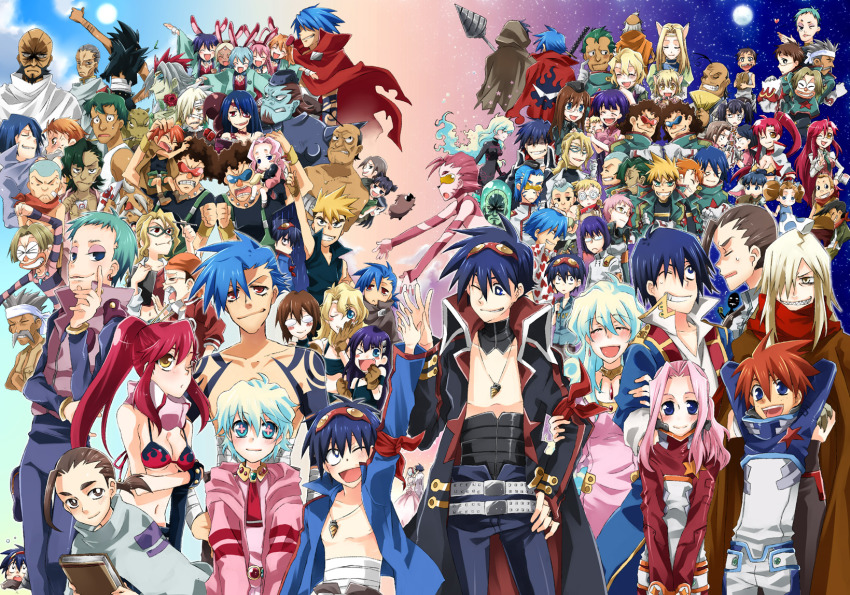 00s 6+boys 6+girls absolutely_everyone adiane aged_down aged_up ailac_coega antispiral antispiral_nia attenborough_cortitch barinbo bathhouse_bunnygirls boota_(ttgl) cybela_kuto cytomander dameaki darry_adai dayakka everyone gabal_docker gimmy_adai guame guinble highres jogan kamina_(ttgl) kidd_coega kinon_bachika kittan_bachika kiyal_bachika kiyoh_bachika leeron_littner leite_jokin lordgenome makken maosha memusu multiple_boys multiple_girls multiple_persona nakim nia_teppelin old old_coco rossiu_adai simon_(ttgl) tengen_toppa_gurren_lagann tetsukan thymilph time_paradox tsuuma viral_(ttgl) yoko_littner yomako zoushi_kanai