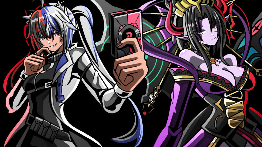 demon demon_girl digimon digimon_(creature) fallen_angel highres lilithmon lilithmon_x-antibody mark_of_evil wings