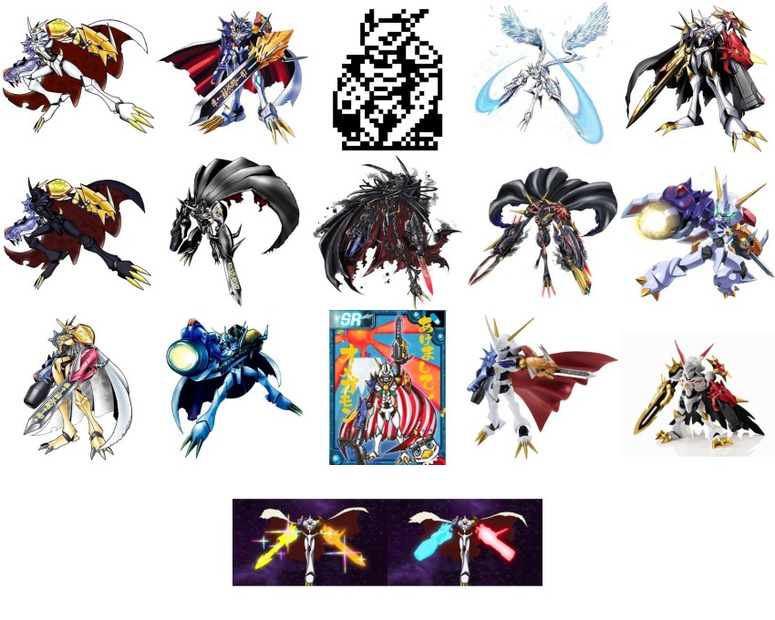 beta_digimon cannon cape digimon digimon_(creature) digimon_adventure:_(2020) digimon_collectors digimon_story:_cyber_sleuth digimon_story:_cyber_sleuth_hacker&#039;s_memory fusion hawkmon highres horns medarot official_art omegaknight omegamon omegamon_(battle_park) omegamon_alter-b omegamon_alter-s omegamon_merciful_mode omegamon_x-antibody omegamon_x-antibody_blast_mode omegamon_zwart omegamon_zwart_defeat sun sword third-party_edit vr-omega weapon
